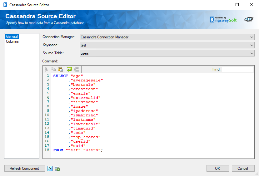 Cassandra Source Editor